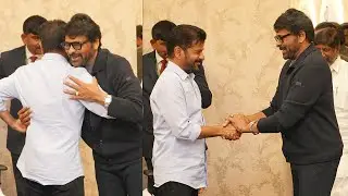 CM Revanth Reddy And Megastar Chiranjeevi Latest Visuals | Tollywood News | News Buzz