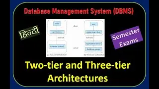 Two tier and three tier architectures | DBMS | Differences between two-tier and three-tier arch