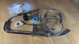 WOOHSE Wasserhahn Küche Armatur Küchenarmatur Spültischarmatur mit Brause unboxing und Anleitung