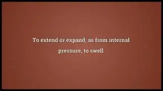 distend meaning in English