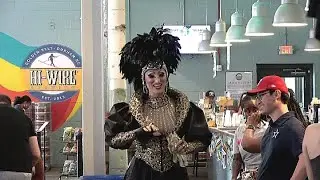 Emory Starr w some Lady GaGa at Pride Drag Brunch, Hi-Wire Brewing, Durham  [HD]