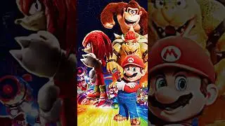 Movie Knuckles Vs The Super Mario Bros. Movie | #supermariomovie #sonicthehedgehog #viral #shorts
