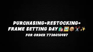 Purchasing+Restocking+Frame setting Day🛍️🖼️📦✂️✨ | malyalam|craft Vlog |Dm for order 7736010497 | 