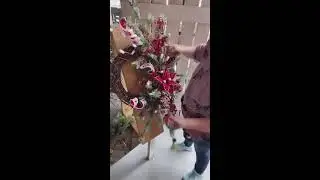 Gingerbread & Marshmallows Christmas Wreath
