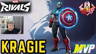 42 ELIMS! KRAGIE PRO CAPTAIN AMERICA GAMEPLAY - MARVEL RIVALS SEASON 3.5