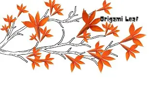 Easy Thanksgiving Decoration craft Easy Origami leaf tutorial for kids & beginners Autumn decor
