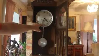 Vintage Art Deco German Wall Clocks with Chimes