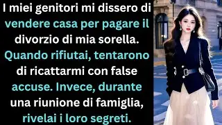 I miei genitori volevano vendessi casa per il divorzio di mia sorella, rifiutai.