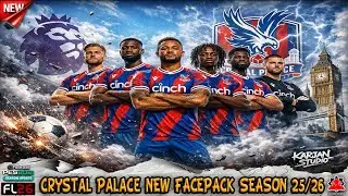 Crystal Palace F.C New Facepack Season 2025/2026 - PES 2021 & Football Life 2026