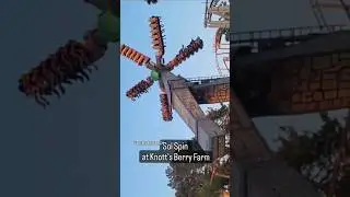 Sol Spin at Knott's Berry Farm! Would you ride this? #knottsrides #knottsberryfarm #shorts