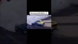 Mustang battle 🔥#drift #mustangs #carcontent #driftingcars #driftmustang#mustangclub #mustangburnout