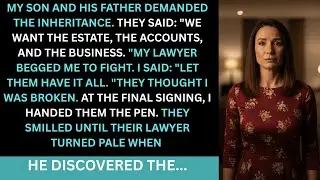 My Son and His Father Demanded the Entire Inheritance, They Didn’t Know I’d  Signed the Death.....