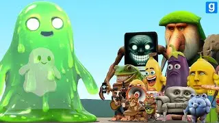 NUOVI MEME SLIME GHOST SPOOKY VS TUTTI GLI ANIMALI ITALIANI CON IL CERVELLO MARCATO in Garry's Mod!