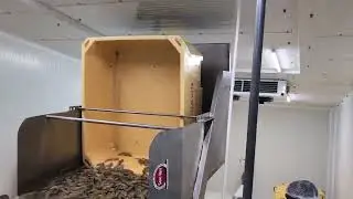 Sort Rite's Hydraulic Bin Dumper in use