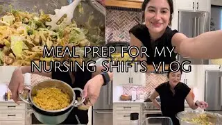 meal prep with me for my nursing shifts🩺🥗