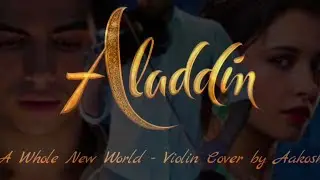 Aladdin / Disney's  - A Whole New World ( Violin Cover by Aakosh )