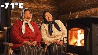 Two Sisters Make Traditional Dumplings at -71°C | Cooking Together in Yakutia