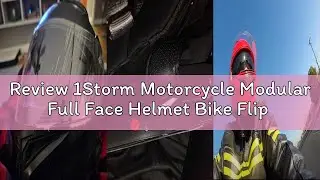 Review 1Storm Motorcycle Modular Full Face Helmet Bike Flip up Dual Visor Sun Shield: HB89 Matt Blac