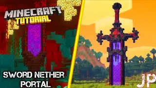 Minecraft | How to build a Nether Sword Portal | Tutorial