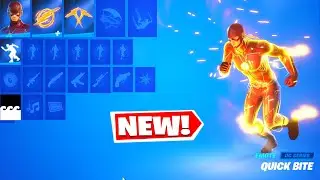 The Flash skin in fortnite Showcase!