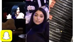 Kylie Jenner at the Lip Kit factory on Snapchat | Kylie Snaps