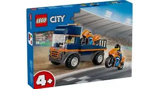 LEGO 60491 Instructions | City | Motorcycle Transporter | Traffic