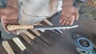 Faca Artesanal Língua De Chimango Com Acabamento profissional Cabo full Tang 