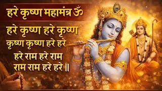 हरे कृष्ण महामंत्र 108 बार | Hare Krishna Hare Rama 108 Times | Peace, Healing & Divine Chanting