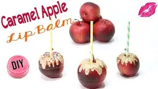 DIY Caramel Apple Lip Balm  - How To Make Tinted Homemade Lip Gloss - Makeup Projects {Easy DIYs}