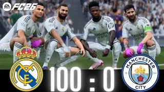 FC 25 -RONALDO MESSI NEYMAR & MBAPPE | ALL STARS | Real Madrid 100-0 Manchester City