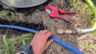 DIY Water Line to Horse Pasture #diy #horses