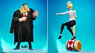 MultiVersus - All Bruce Wayne and Dr. Quinzel Emotes/Taunts (4K) Season 3