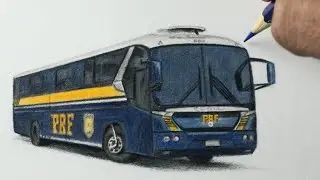 Como desenhar o ônibus da PRF