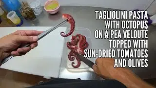 POV / ASMR | Tagliolini Pasta with Octopus on a Pea Velouté