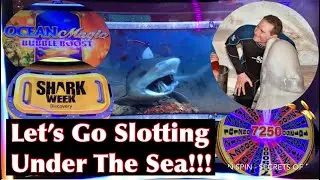 Playing Underwater Themed Slot Machines Including New Shark Week and Ocean Magic Games