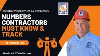 Numbers You Must Know & Track | CONSTRUCTION PROFIT MASTER CLASS