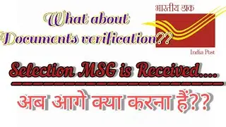All About 1st Document Verification for 5th Shortlisted Candidates...