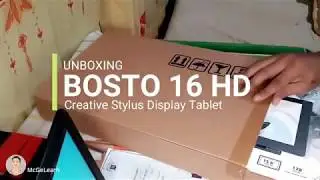 Unboxing Bosto 16HD Drawing Display Tablet