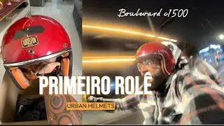 Ele Chegou!!! Meu capacete retro🤩 @UrbanHelmets #boulevard #boulevardc1500 #motovlog