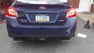 2017 WRX Cobb turbo back exhaust with resonated j-pipe