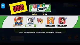 Uno! Card Game Mobile | Open Draft! Lucky Win?! 😬