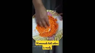 How to make holi colors at home | Homemade Holi Colors DIY #shorts #youtubeshort #shortsvideo