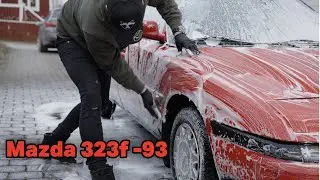 Den här röda Mazda 323F fick nytt liv | Tvätt & Polering