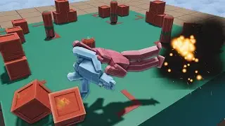 Fumble Bear Gameplay &ndash; Physics Based Party Game with Self-Balancing Bear Robots