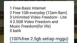 Free internet 10gb setiap bulan...digi