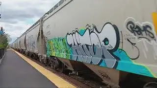 Two CPKC Trains at Lake Cook Road