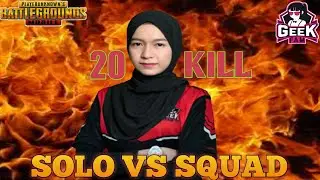 Geek Ica Solo Squad Di Sanhok !! Takti N' Skill Ica Tak Ada Obat | Pubg Mobile