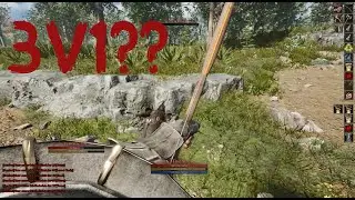 Mortal Online 2 Mounted Archer PVP -  Close 3v1