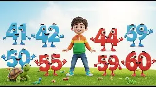Counting 41 to 60 | Fun Animation for Kids | Learn Numbers Easily