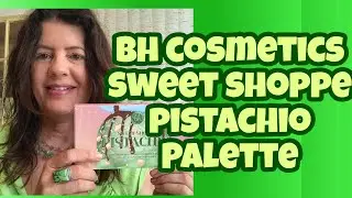 BH COSMETICS PISTACHIO SWEET SHOPPE PALETTE🍦 SWATCHES COMPS & TRY ON 🍦 Restock 12/12/20